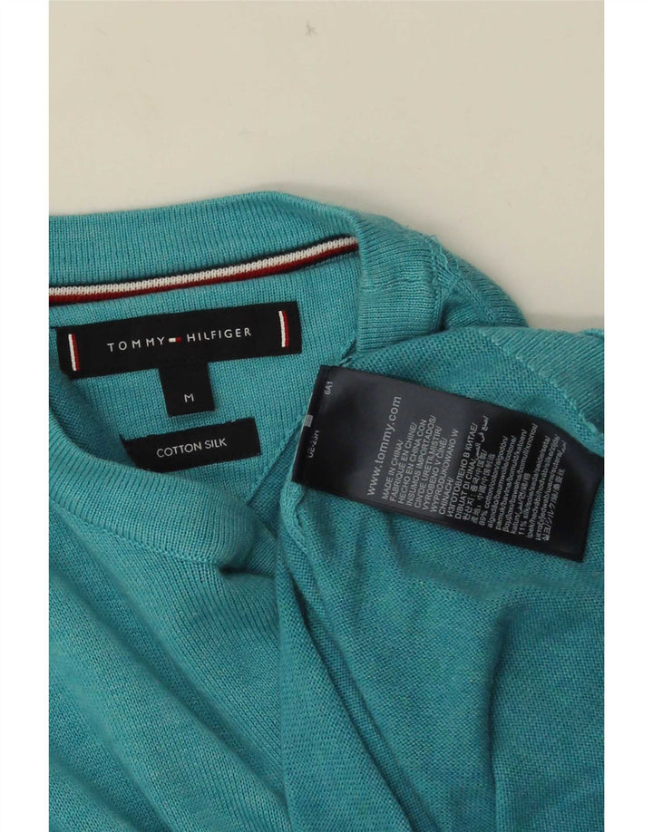 Tommy Hilfiger Jersey con Cuello Redondo para Hombre Algodón Turquesa Medio