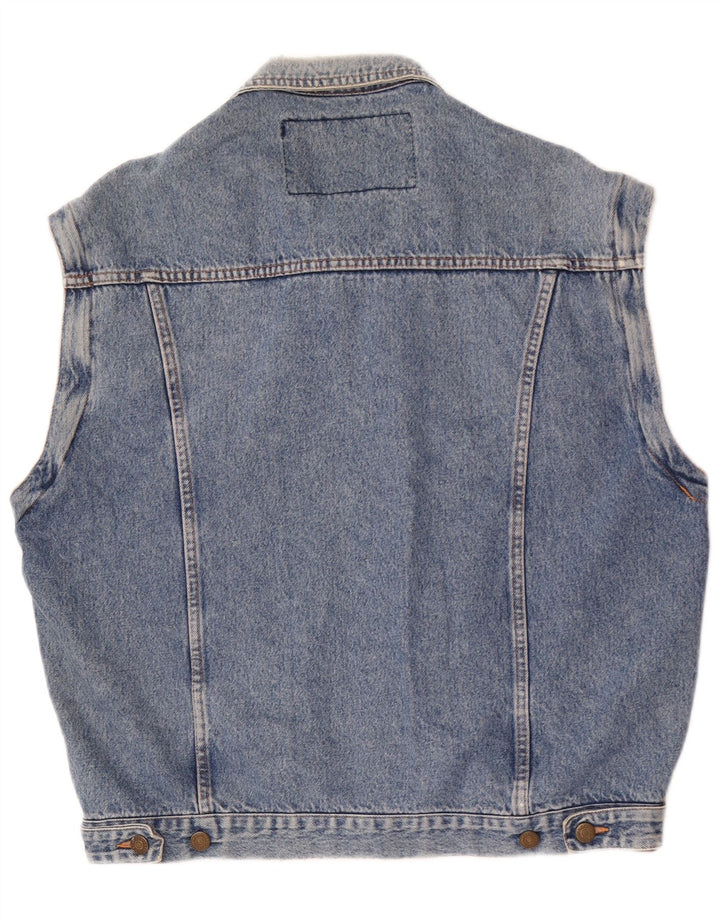 Casucci Chaleco vaquero para hombre Reino Unido 40 Grande Azul