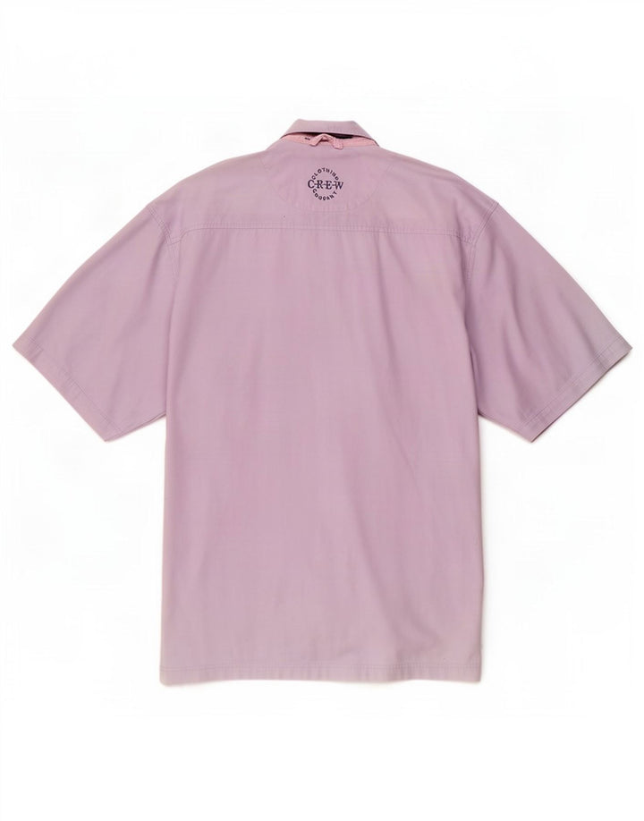 Crew Clothing Camisa de manga corta para hombre XL Algodón morado