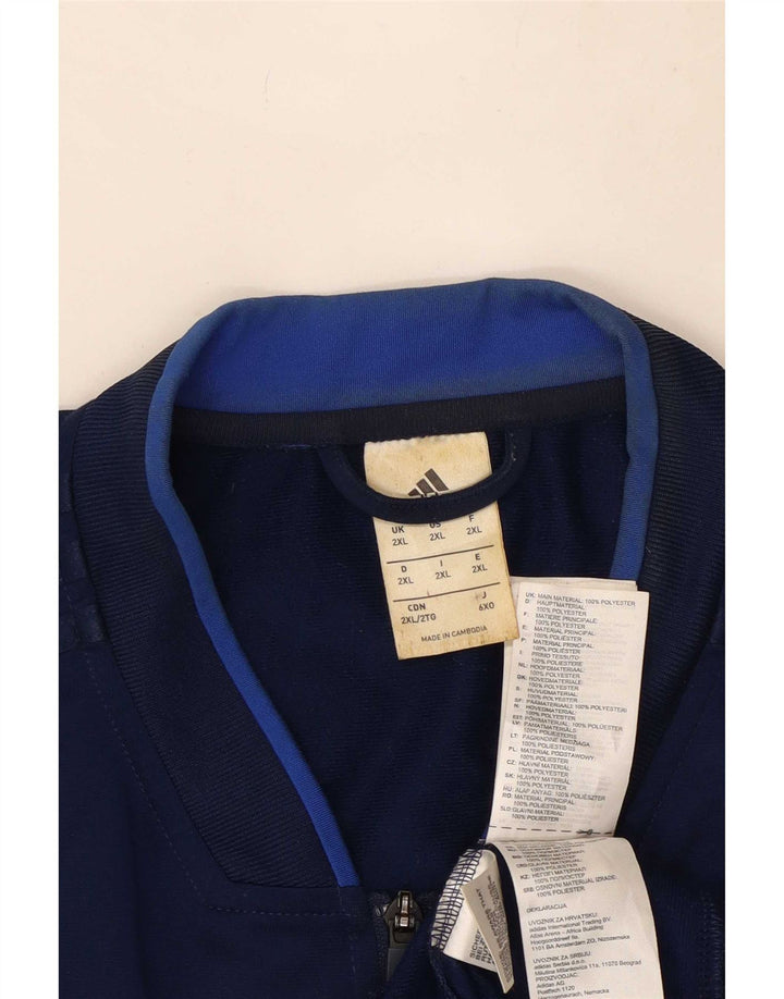 Adidas Hombre Chándal Top Chaqueta 2XL Azul Marino Poliéster