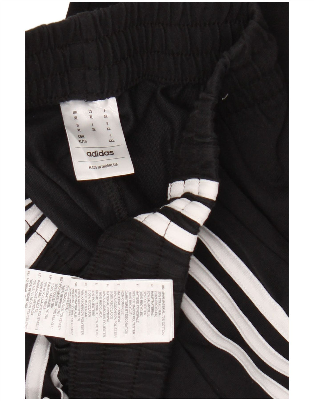 Adidas Pantalones De Chándal Hombre XL Negro Algodón