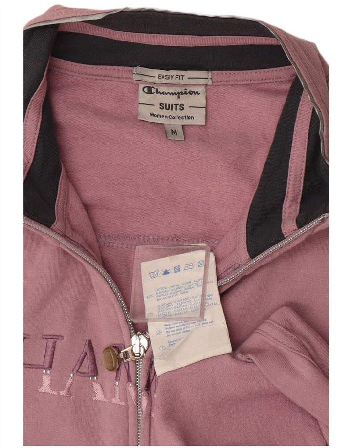 Champion Chaqueta de chándal con gráfico de fácil ajuste para mujer, talla 44, color rosa medio