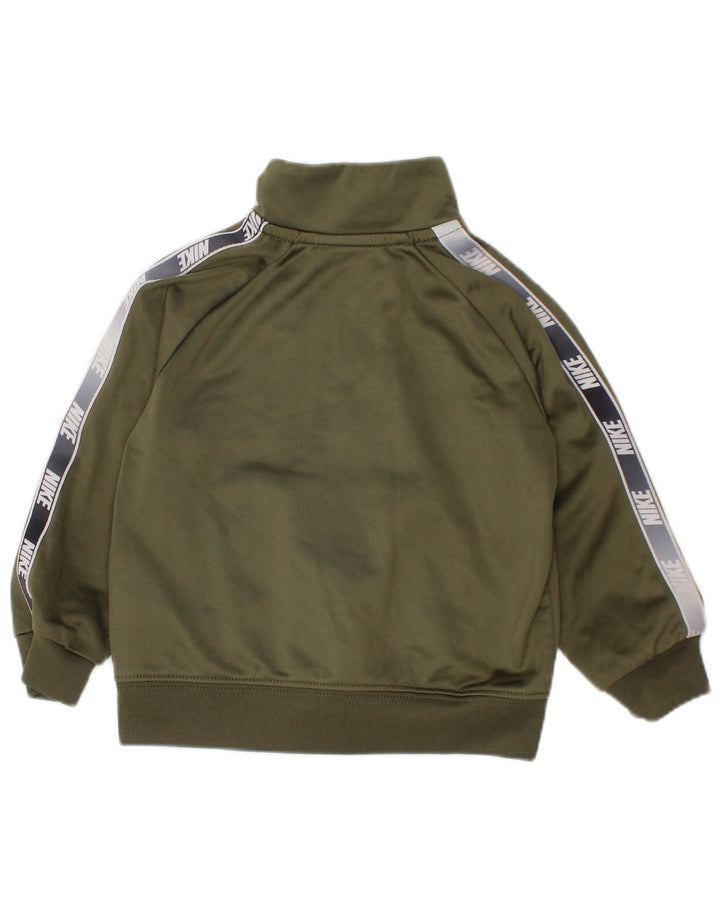 Nike Baby Boys Graphic Chándal Top Chaqueta 12-18 Meses Caqui Poliéster