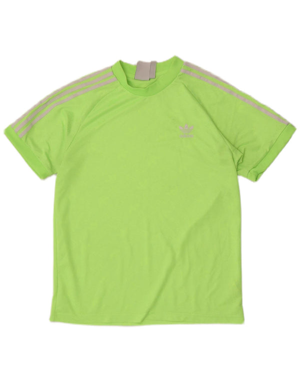 Adidas Hombre Camiseta Gráfica Top Poliéster Verde Medio