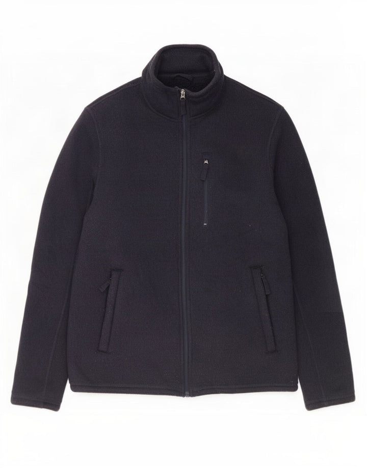Marks & Spencer Chaqueta tipo chándal Sherpa para hombre Poliéster azul marino mediano