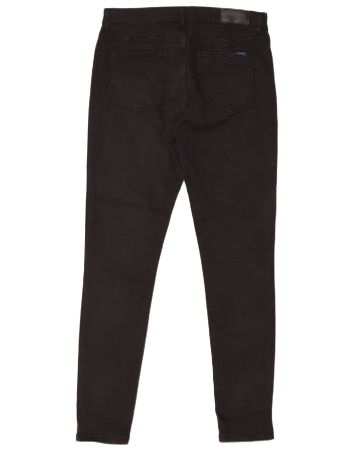 Gant Vaqueros Ajustados Medianos W30 L29 Negro Mujer