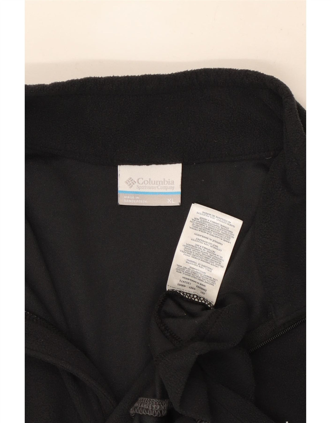 Columbia Jersey de forro polar con cuello y cremallera para hombre XL Poliéster gris
