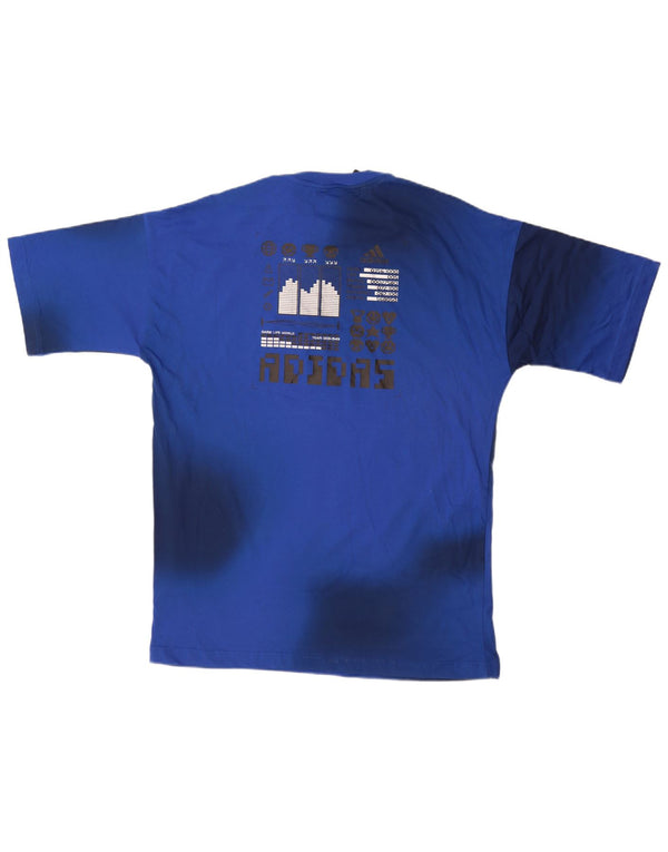 Adidas Camiseta gráfica para niño 13-14 años Azul Tie Dye Algodón