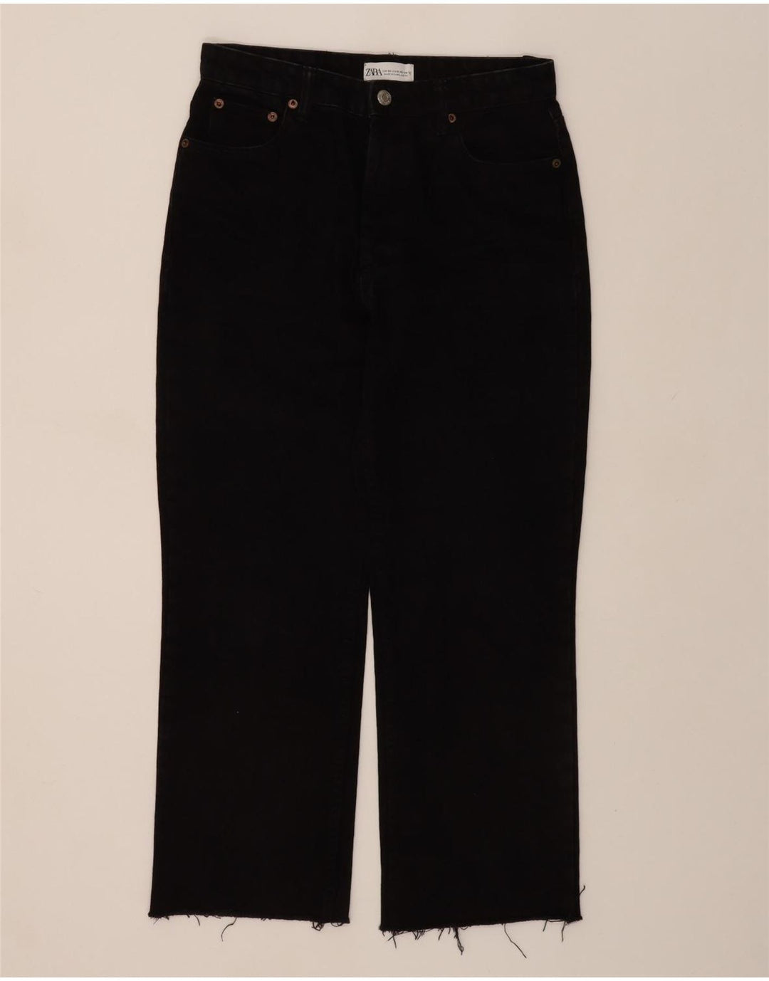 ZARA Womens Straight Jeans EU 38 Small W28 L26 Black Vintage Zara and Second-Hand Zara from Messina Hembry 