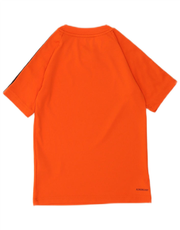 Adidas Boys Aeroready Camiseta Top 7-8 Años Naranja Poliéster