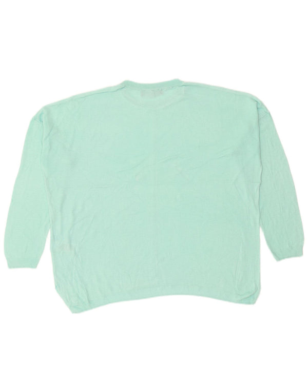 Marks & Spencer Suéter de Cuello Redondo para Mujer UK 46 Grande Turquesa