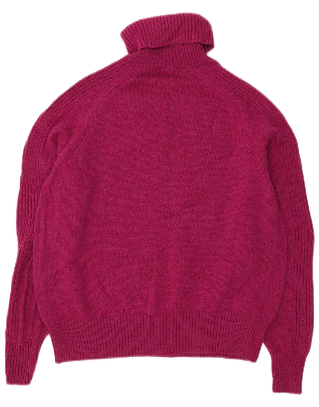 Marks & Spencer Suéter tipo jersey con cuello vuelto para mujer UK 46 Large Pink Lambswool