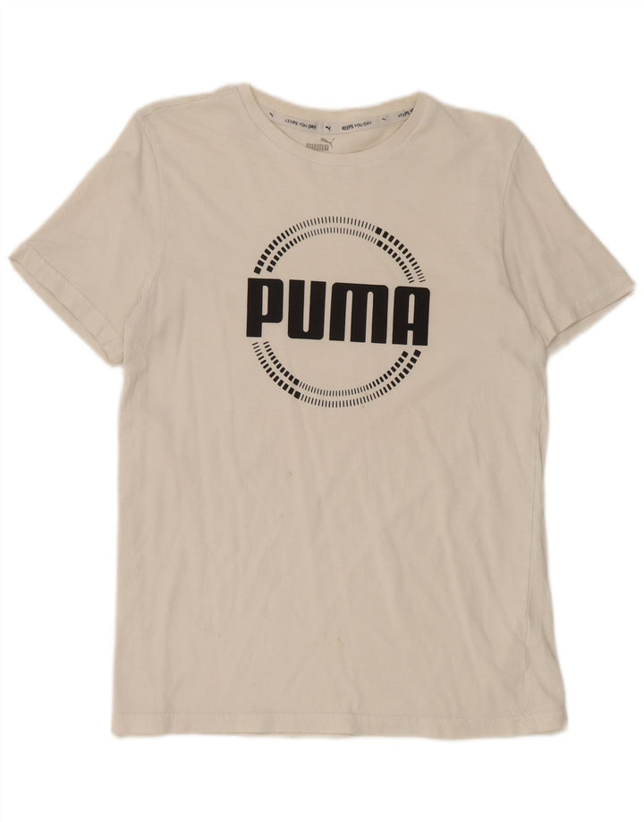 Puma Camiseta gráfica para niño 15-16 años Blanco