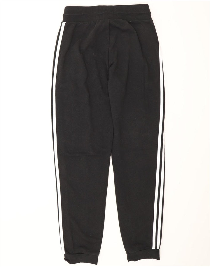 ADIDAS Pantalones de chándal para mujer Joggers UK 10 Small Black Cotton
