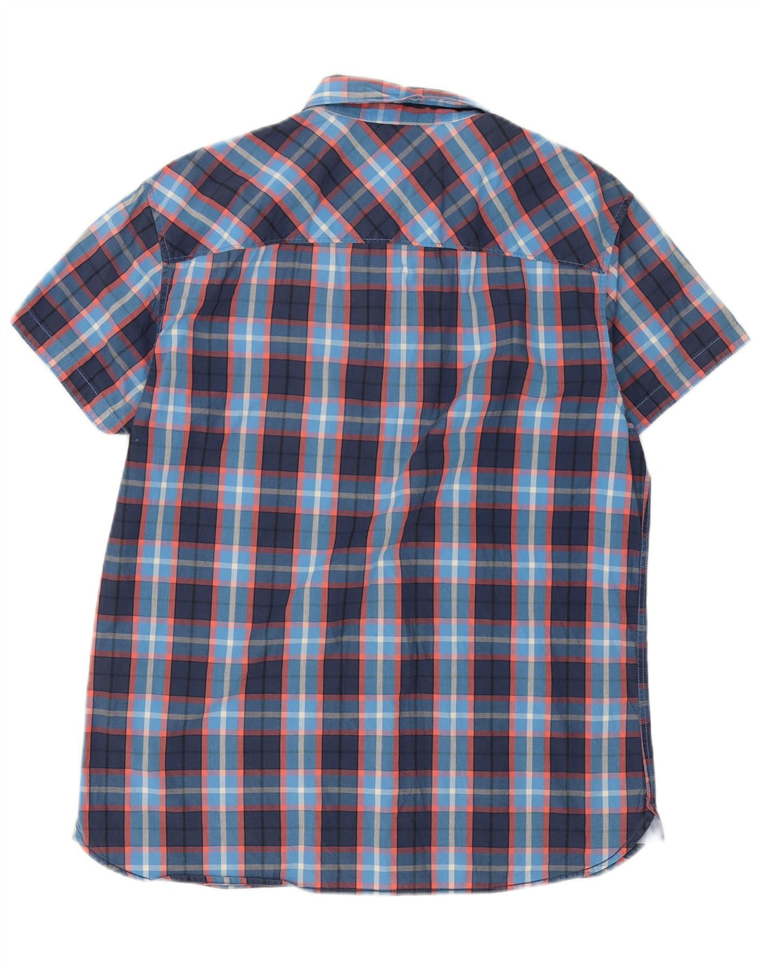 Camisa Jack & Jones Hombre Manga Corta XL Azul Marino Cuadros