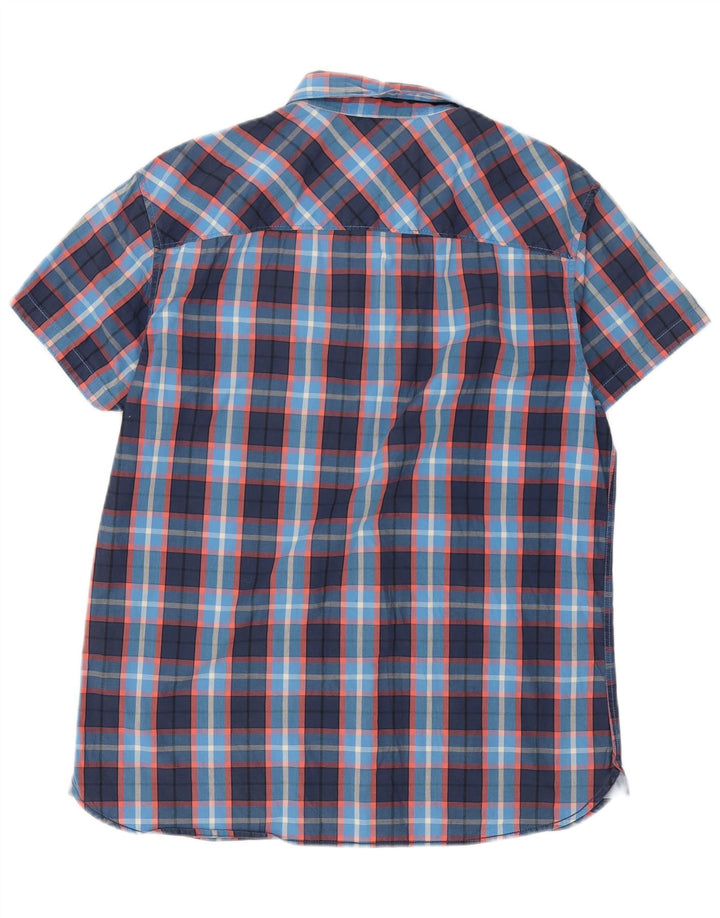 Camisa Jack & Jones Hombre Manga Corta XL Azul Marino Cuadros