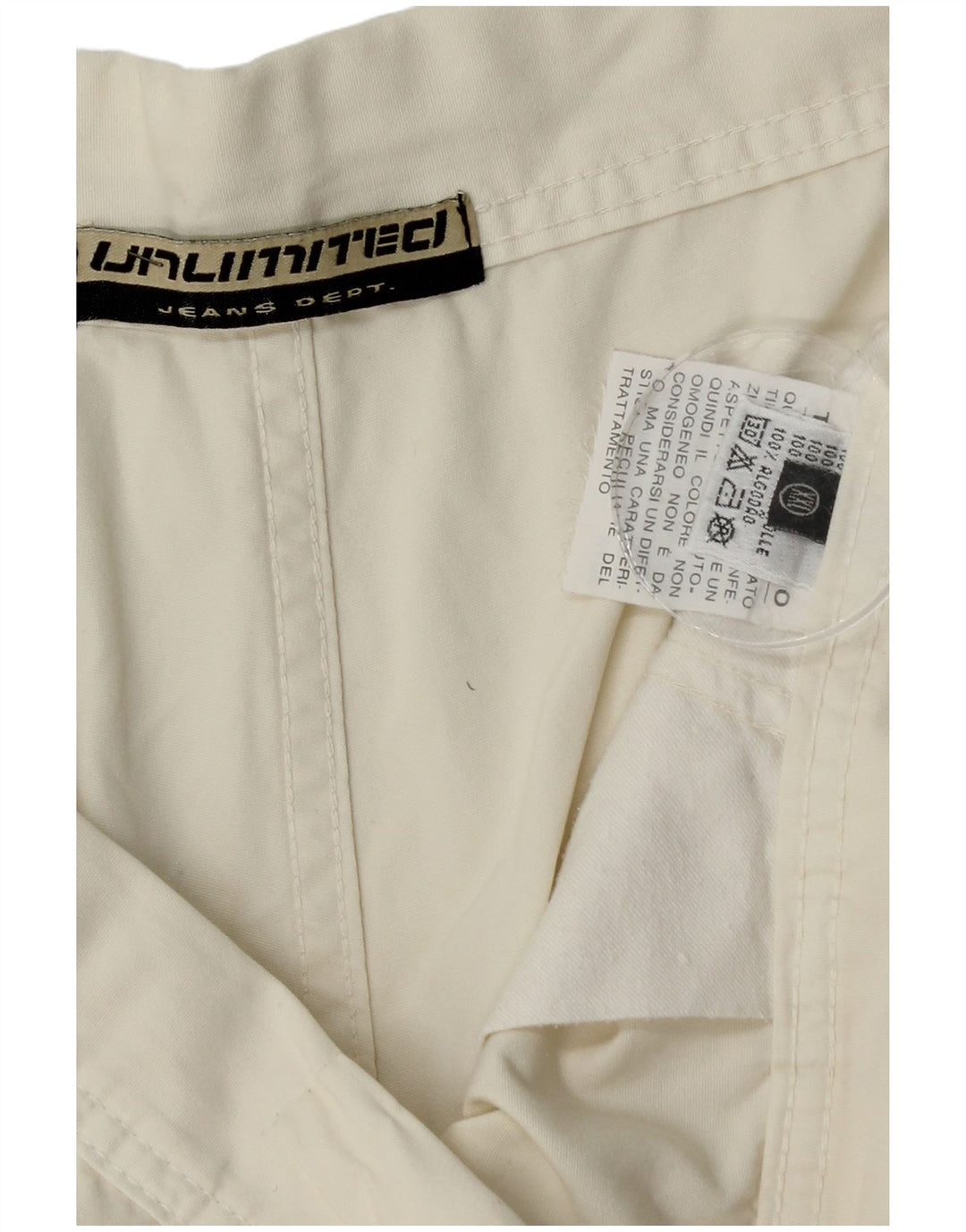 Unlimited Pantalones cortos cargo para hombre 2XL W36 Algodón blanco
