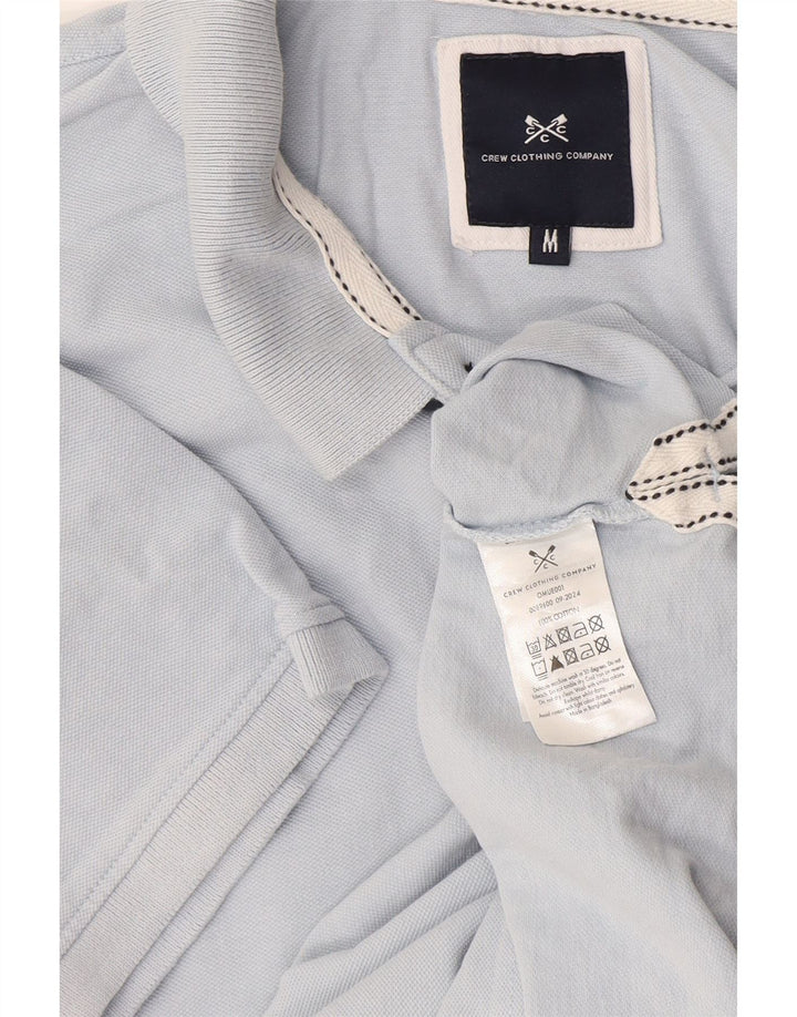 Crew Clothing Polo para hombre de algodón azul medio