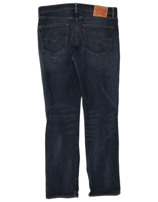 Levi's Hombre 511 Slim Jeans W36 L32 Algodón Azul Marino