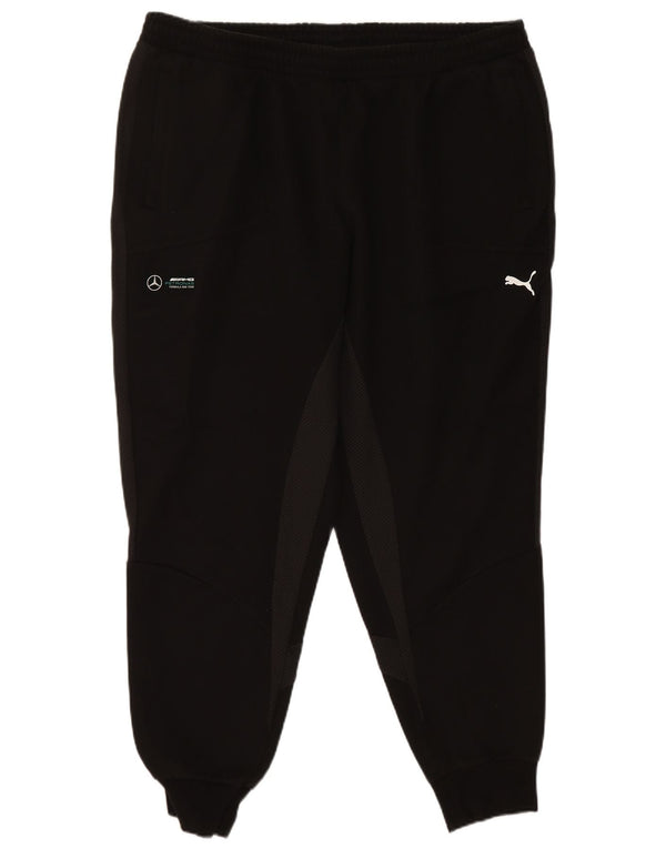Puma - Pantalón de chándal para hombre, talla 2XL, algodón negro