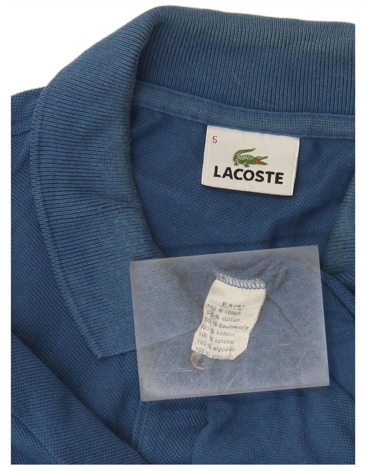 Polo Lacoste para hombre talla 5 grande algodón azul