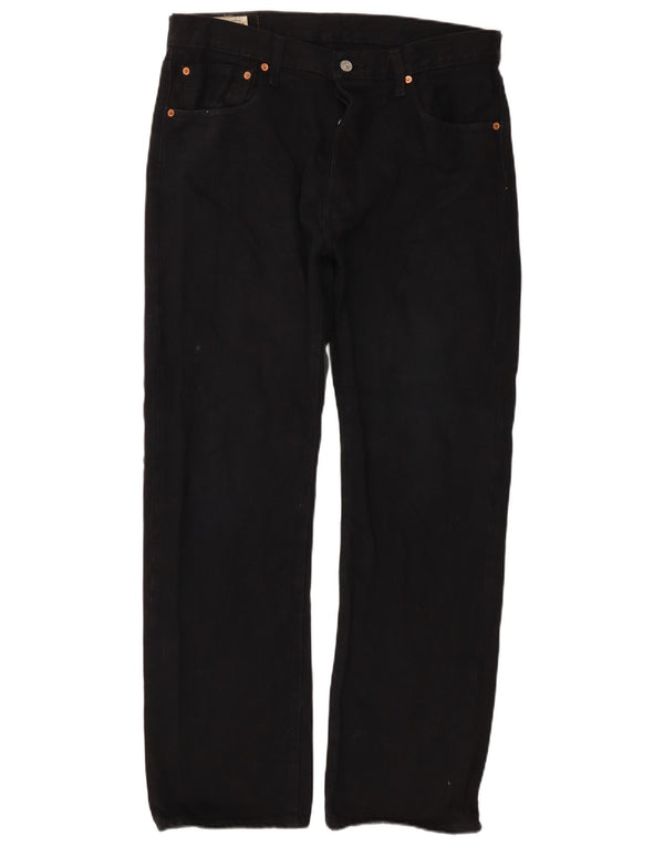 Levi's Vaqueros rectos 501 para hombre W34 L30 Algodón negro