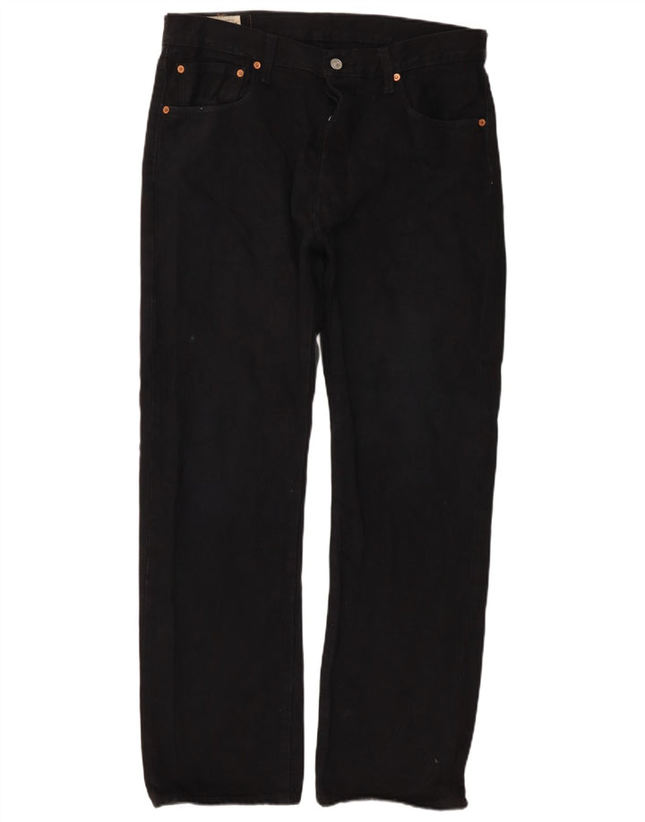 Levi's Vaqueros rectos 501 para hombre W34 L30 Algodón negro
