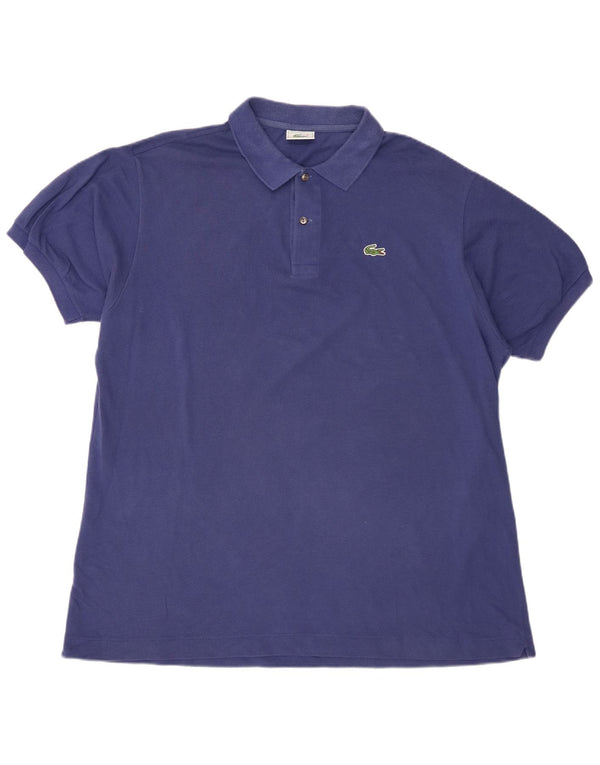 Polo Lacoste para hombre talla 7 2XL algodón azul