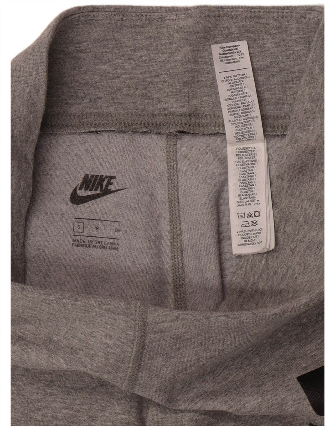 Nike Leggings gráficos para mujer Reino Unido 8 Pequeño gris moteado de algodón