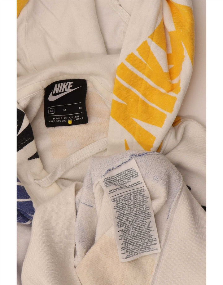 Nike Jersey con capucha y gráfico gráfico de algodón blanco mediano para hombre