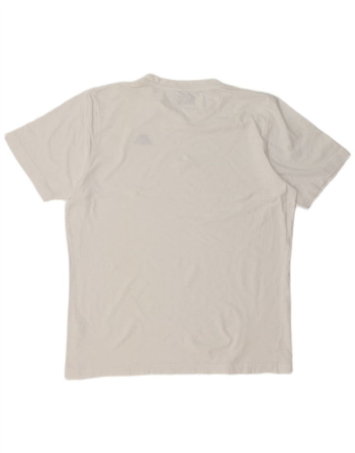 Kappa Camiseta Hombre Top XL Blanco Algodón