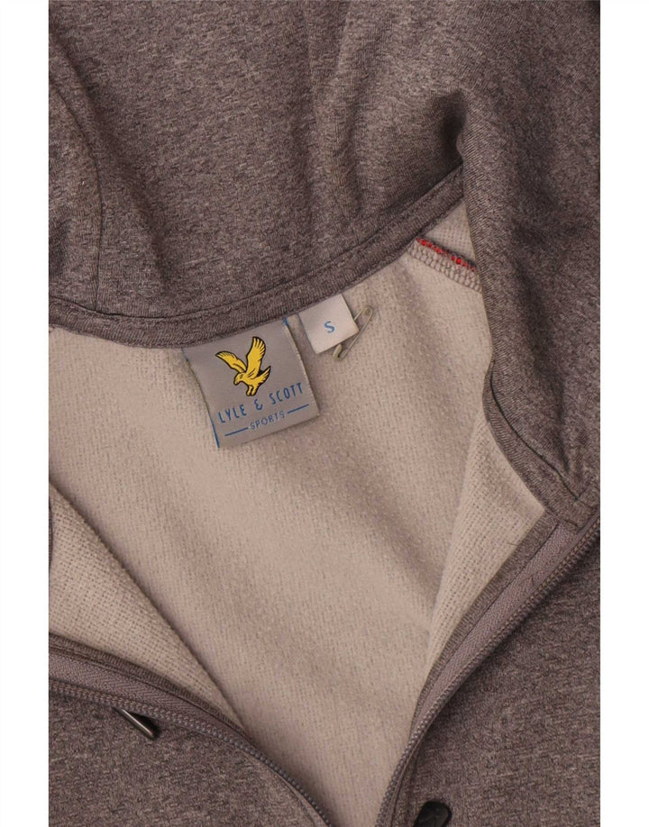 Lyle & Scott - Sudadera con capucha y cremallera para hombre, poliéster, color gris, pequeño