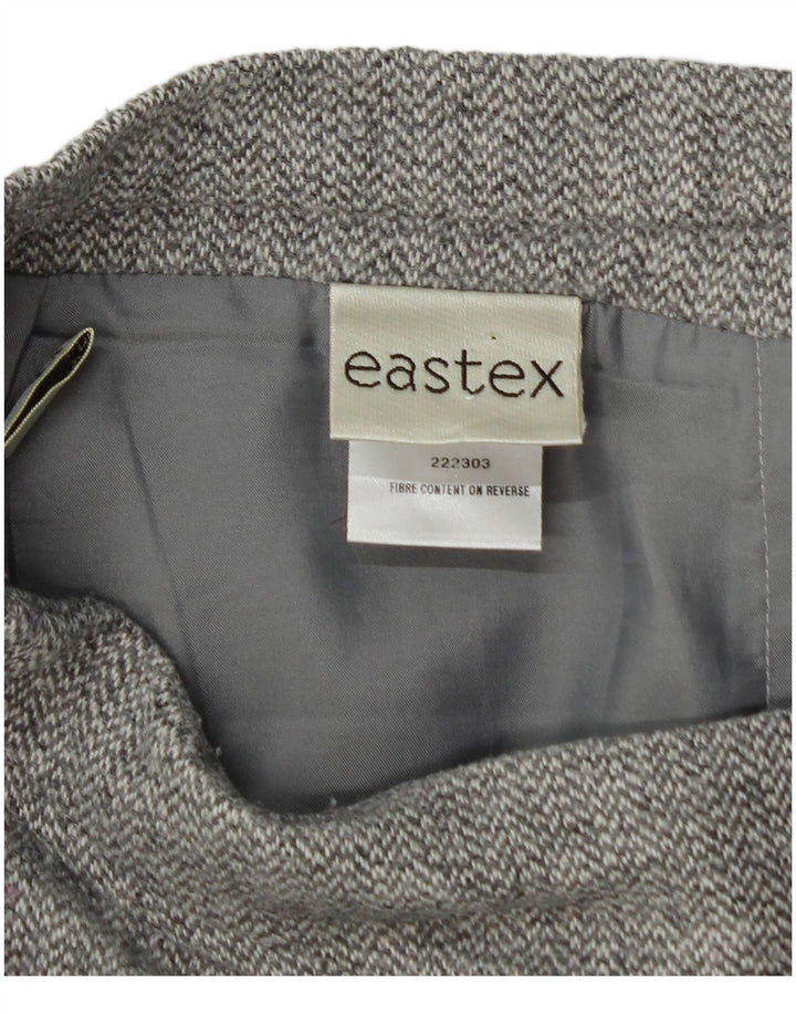 EASTEX Falda trompeta para mujer UK 20 2XL W40 Poliéster en espiga gris