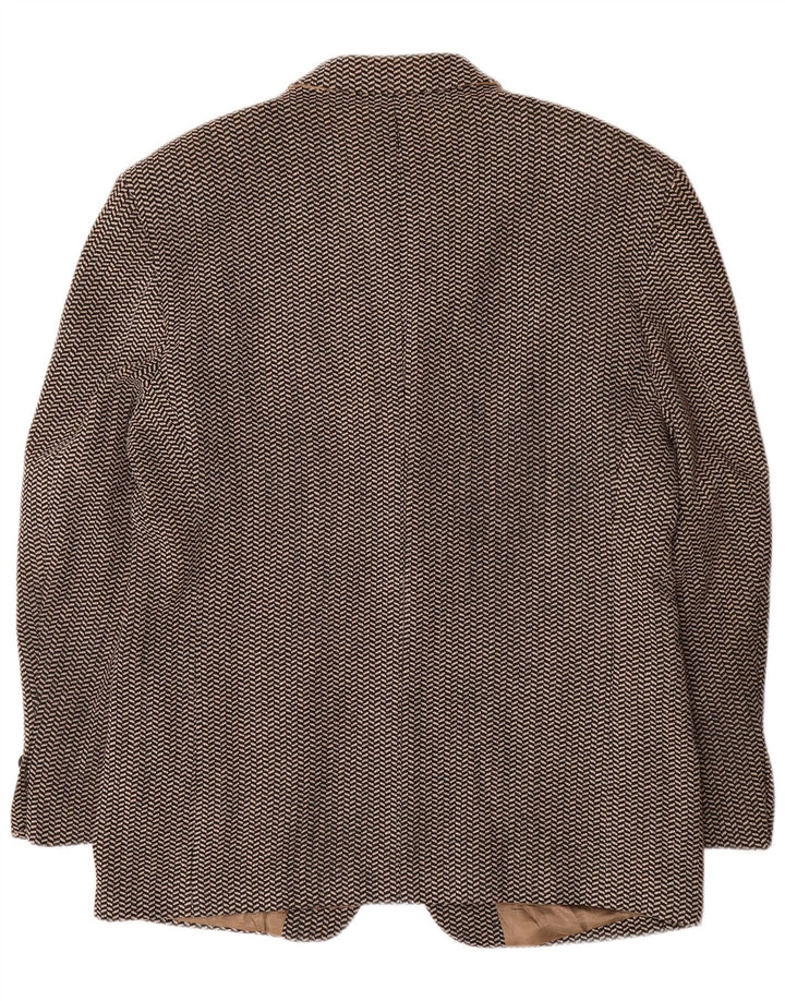 Ferre Chaqueta tipo blazer de 3 botones para hombre IT 52 XL Lana en espiga marrón