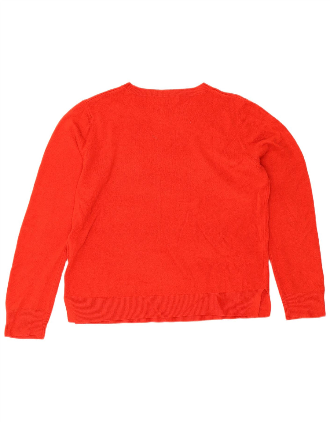 Marks & Spencer Jersey extragrande con cuello barco para mujer, talla 40, color rojo