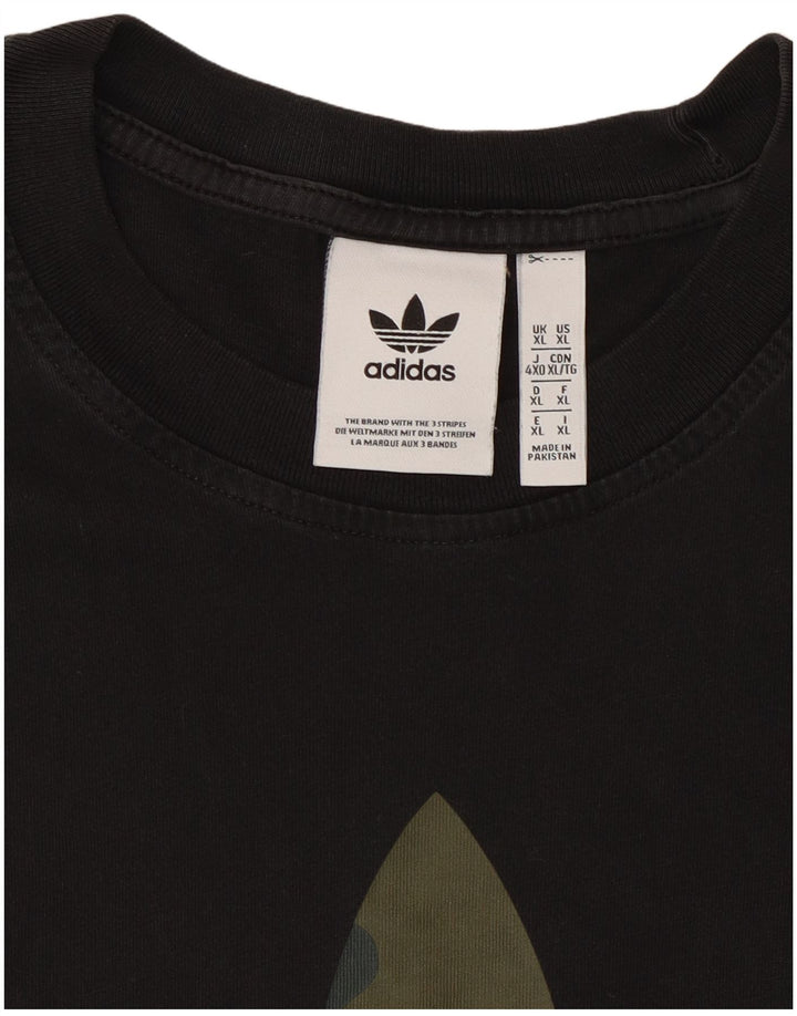 Adidas Hombre Camiseta Gráfica Top XL Negro