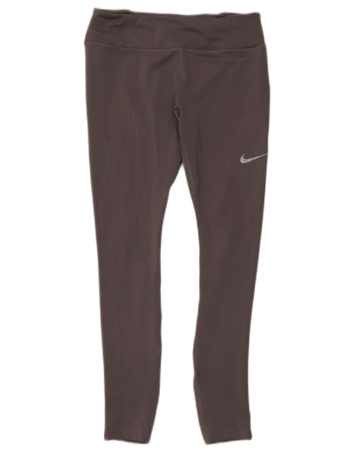 Nike Leggings cortos Dri Fit para mujer UK 40 Poliéster gris medio