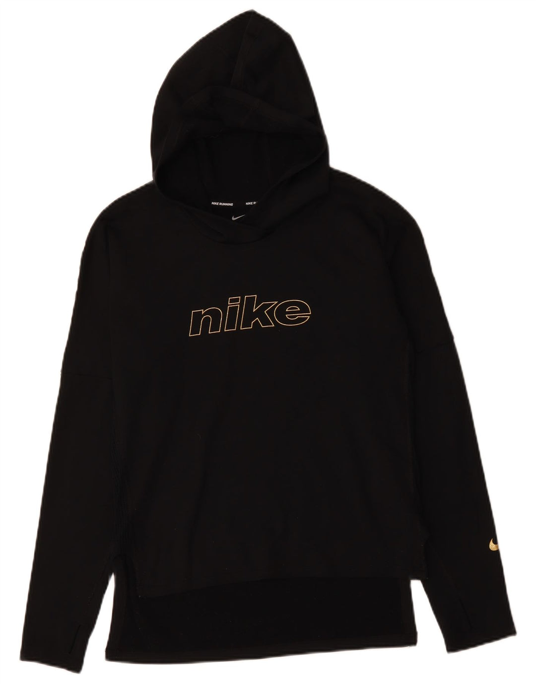 Nike Dri Fit Graphic - Sudadera con capucha para mujer, talla grande, color negro