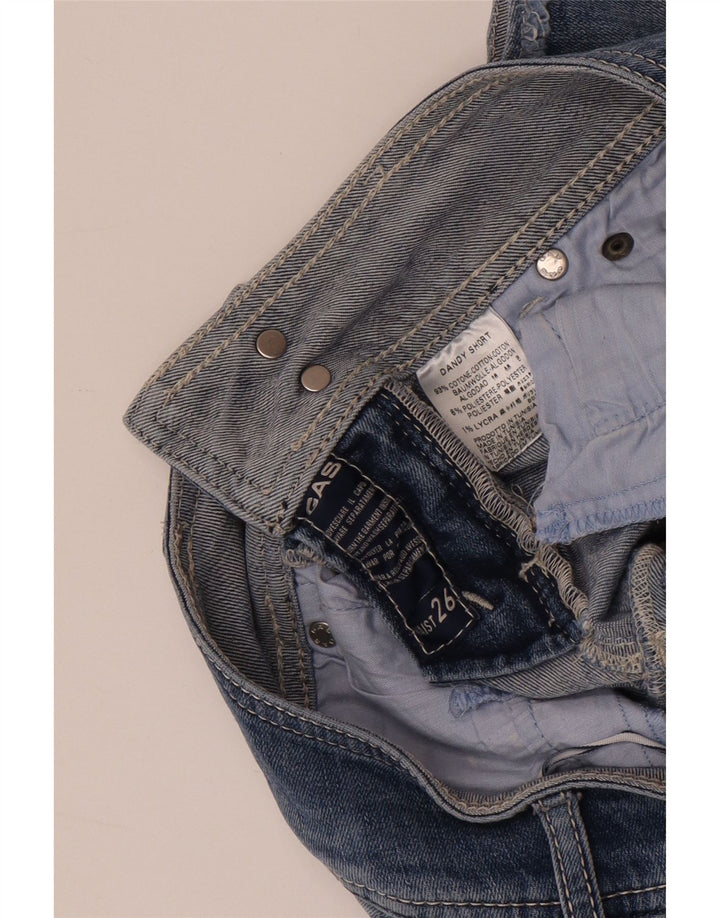 GUESS Shorts vaqueros para mujer W26 Small Blue Cotton