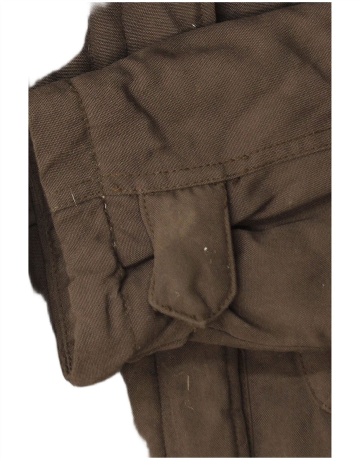 Woolrich Chaleco acolchado militar para mujer UK 42 Marrón medio