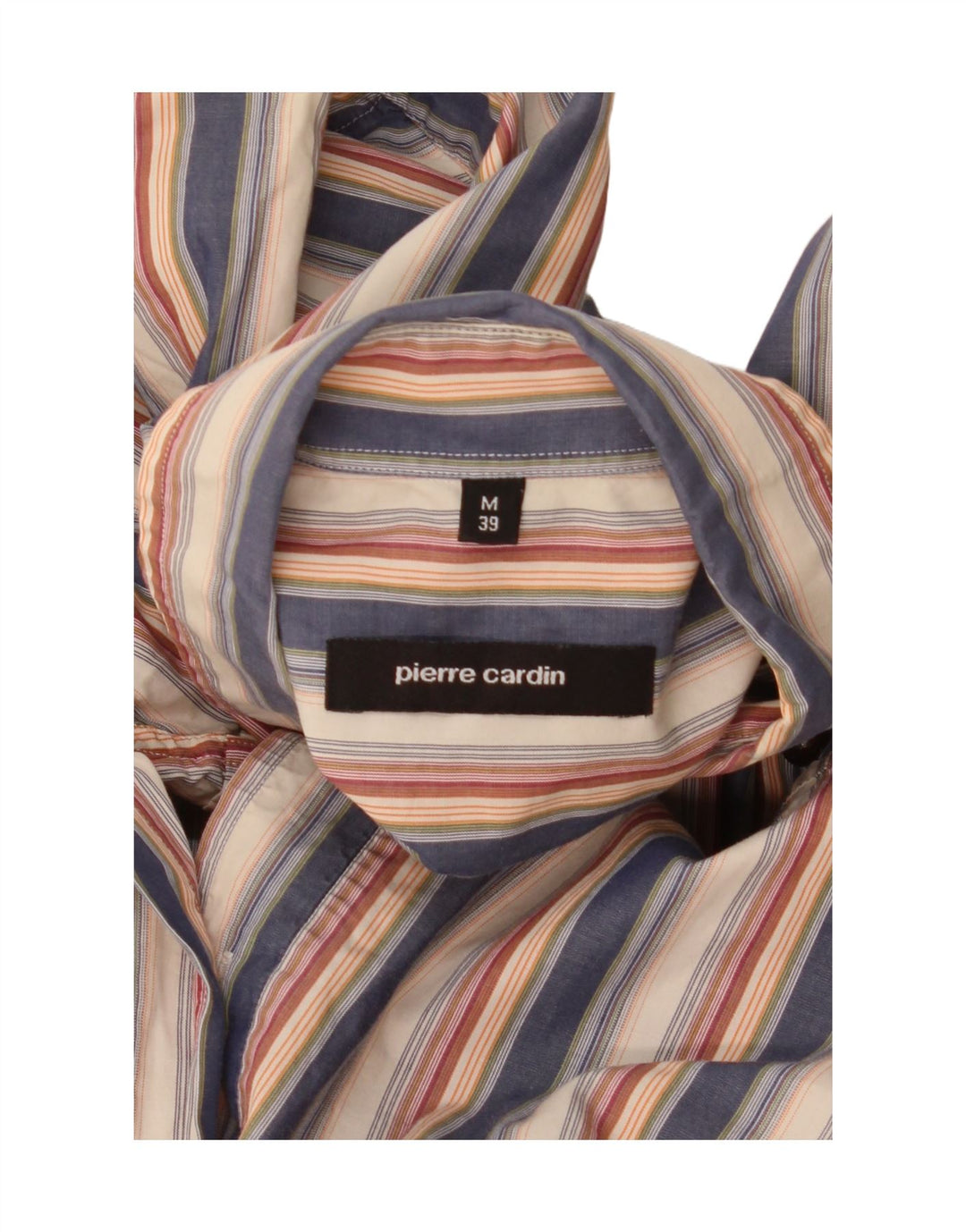 Pierre Cardin Camisa Manga Corta Hombre Talla 39 Mediana Rayas Multicolor