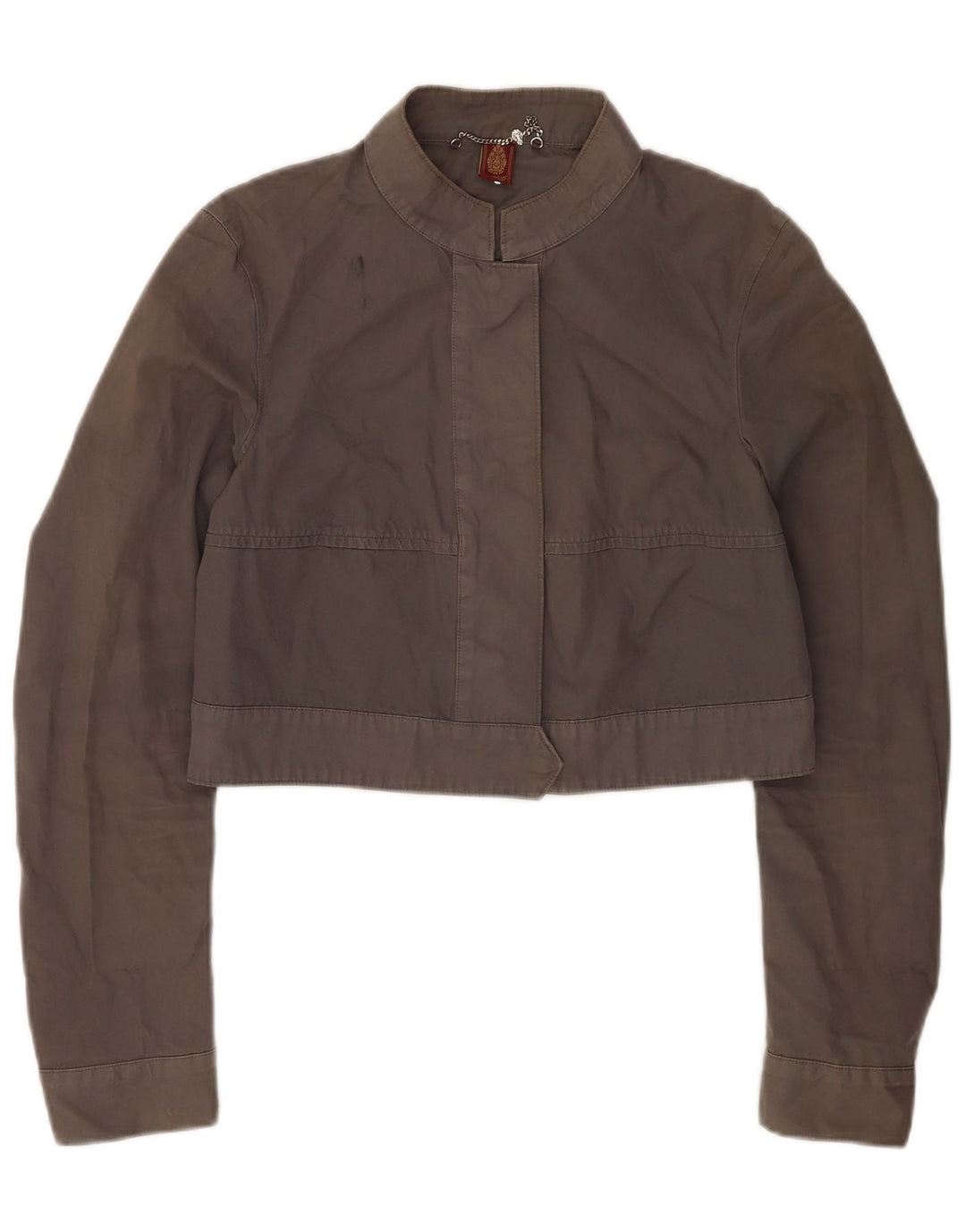 Chaqueta Bomber Corta Mujer Dondup IT 44 Algodón Gris Medio