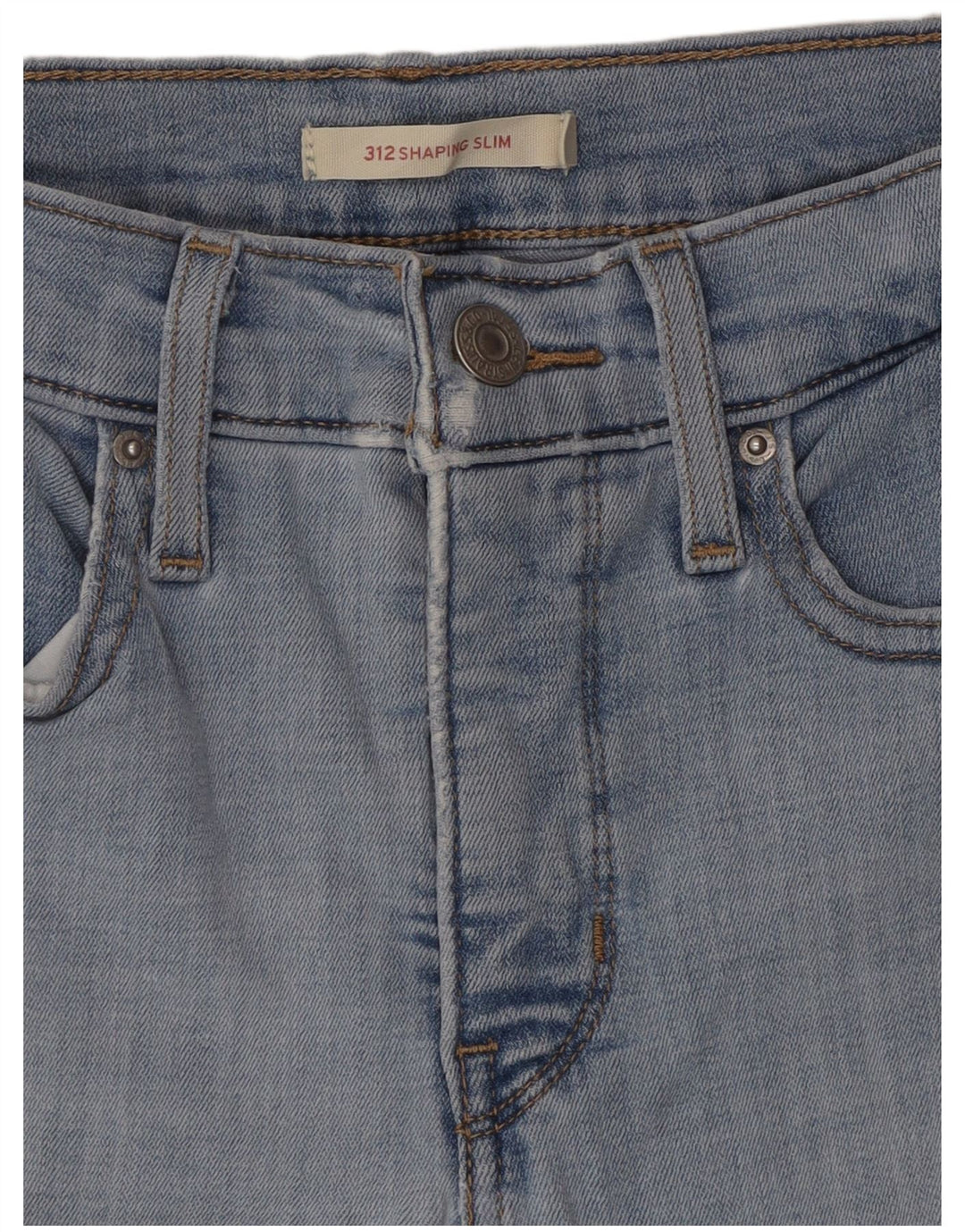 Levi's Mujer 312 Shaping Slim Jeans W27 L30 Algodón Azul