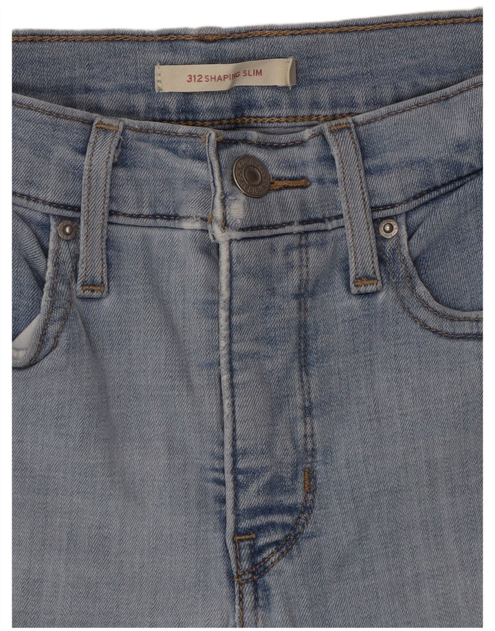 Levi's Mujer 312 Shaping Slim Jeans W27 L30 Algodón Azul