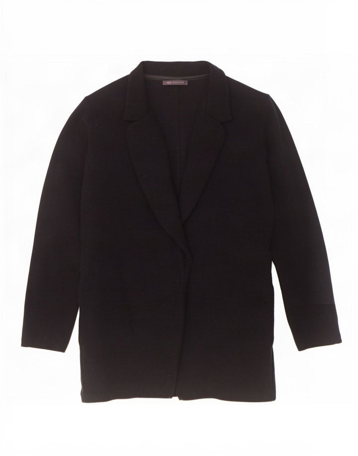 Marks & Spencer Abrigo abierto para mujer UK 40 XL Poliéster azul marino