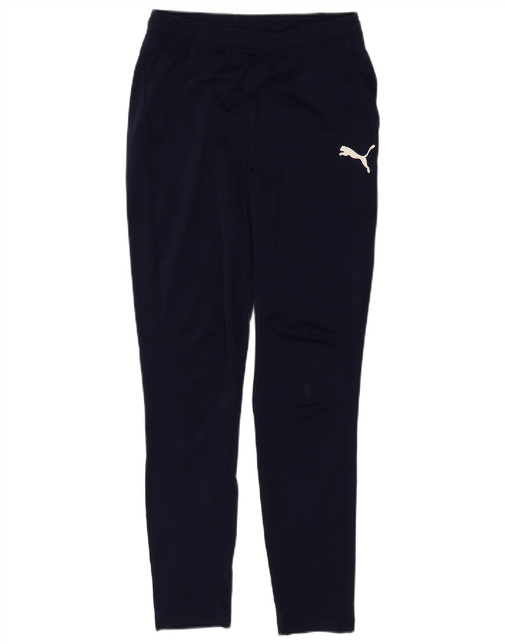 PUMA Boys Tracksuit Trousers 13-14 Years  Navy Blue Polyester