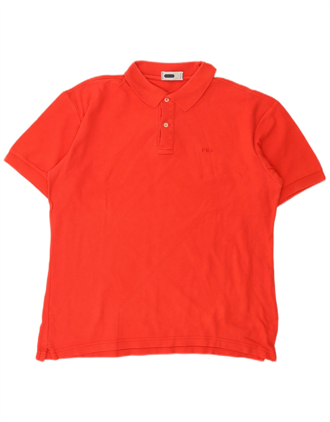 Polo Fila Hombre Algodón Rojo Medio