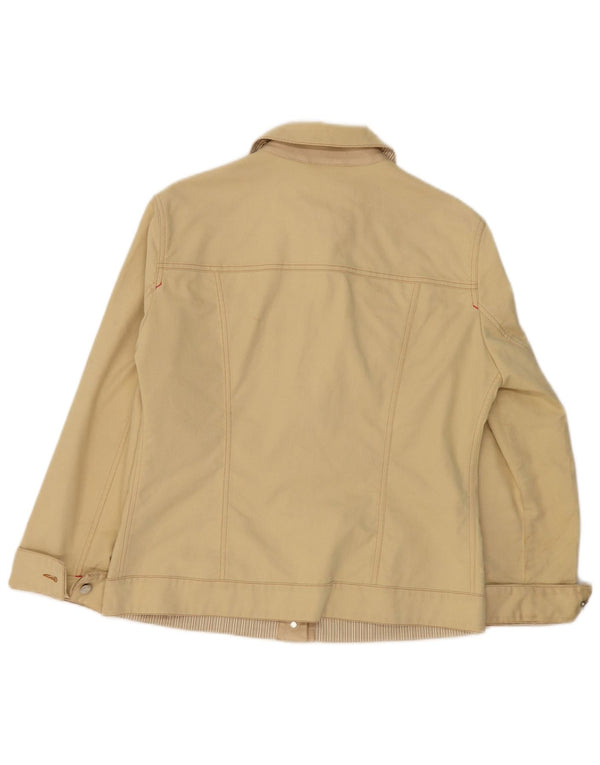 PAUL & SHARK Chaqueta vaquera náutica para mujer UK 46 Algodón amarillo grande