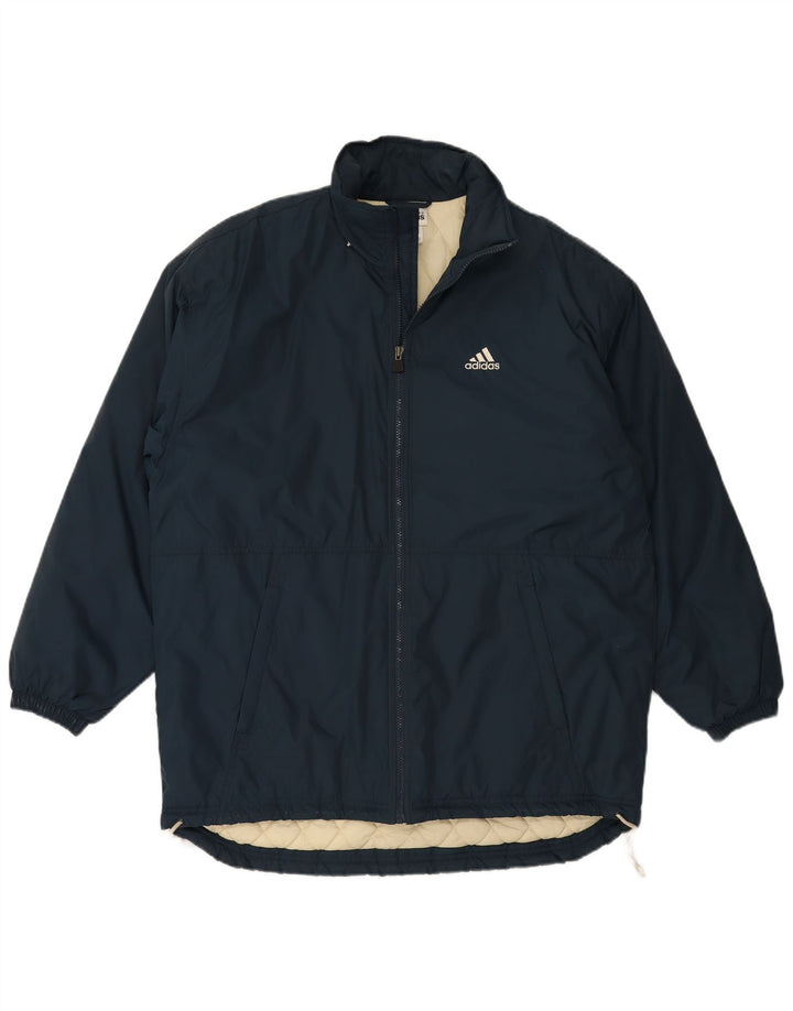 Adidas Chaqueta acolchada para hombre UK 38/40 Medium Azul marino Nylon
