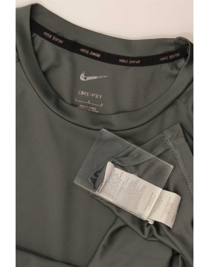 Camiseta Nike Dri Fit para hombre Top poliéster gris grande